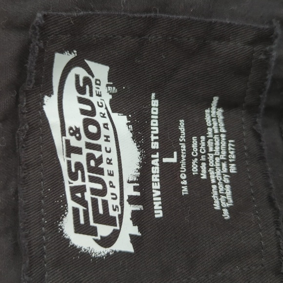 Fast and Furious Supercharged, Universal Studios, jacket hoodie, sz L - Picture 13 of 13